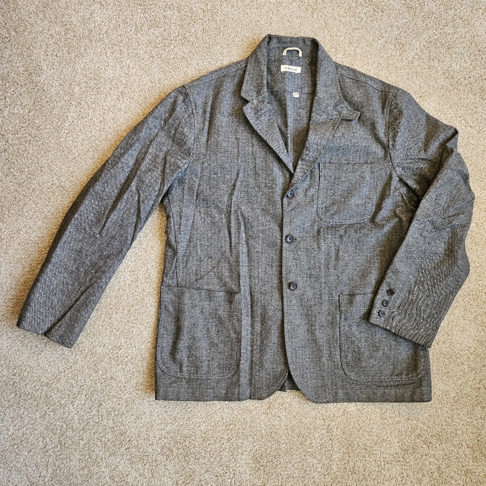 The Hill-side Size 44 Men's Gray Tweed Blazer